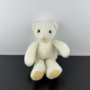 Baby Gund 1985 Rare Suds BabyTime Teddy Bear 12” White Cream Plush Rattle Inside